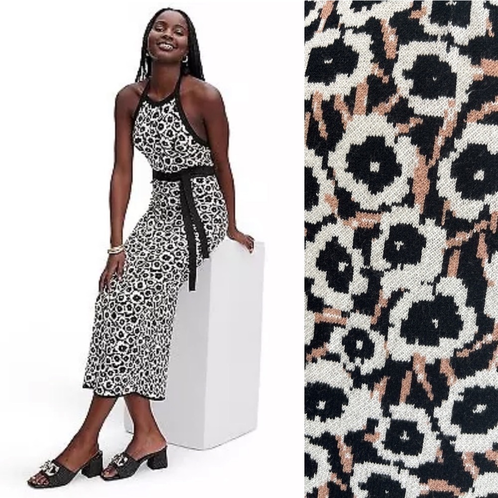 DVF for Target Halter Tie Knit Midi Dress Size Medium NWOT